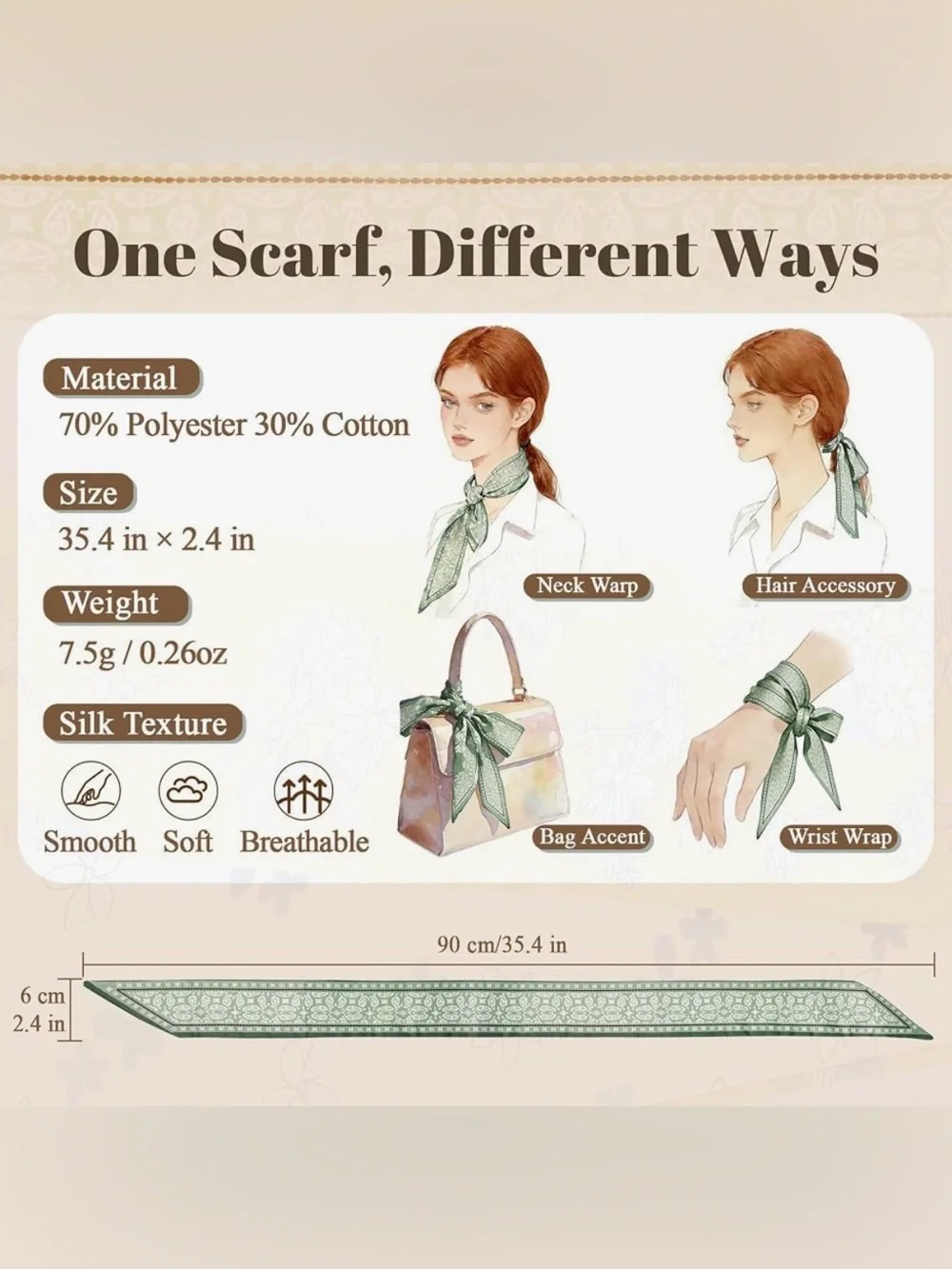 Purse Scarves Set 16 pcs